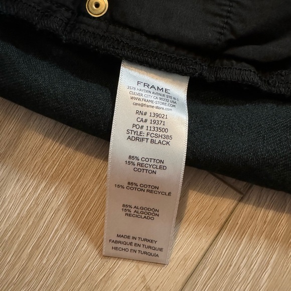 Frame High Rise Denim Shorts - Picture 4 of 4